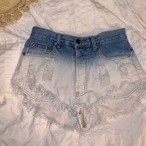 Cut-off daisy duke shorts